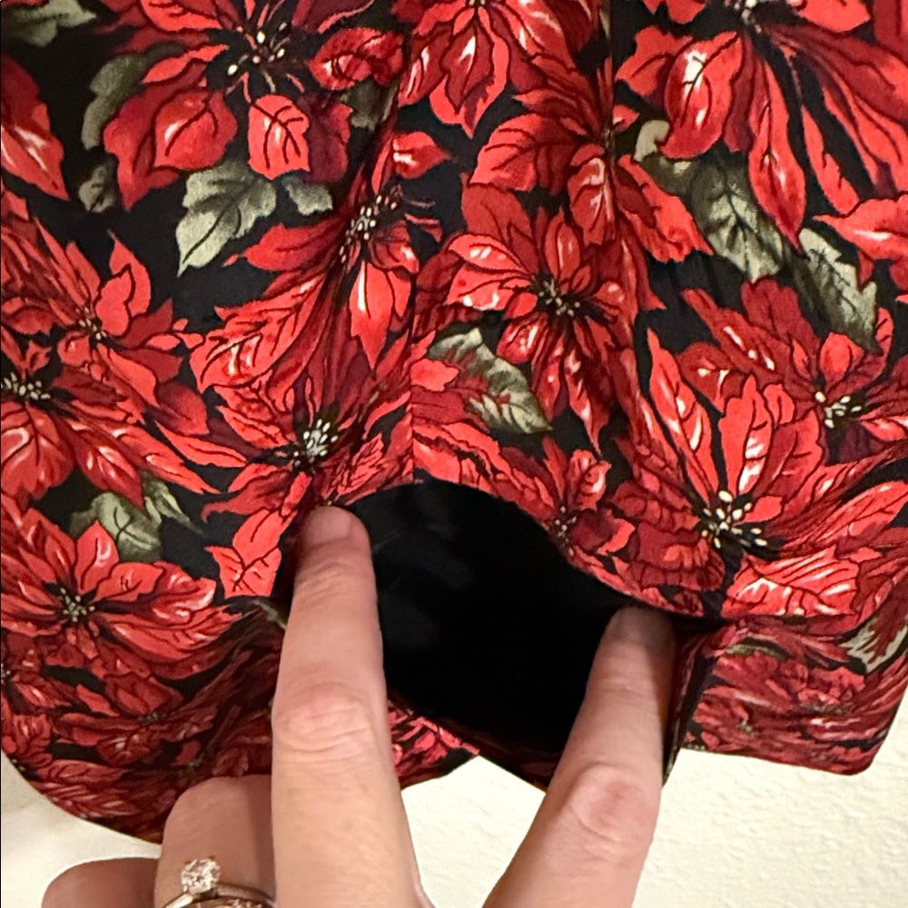 Nicole Miller Vintage Poinsettia Silk Vest Rare 1995 - Picture 8 of 9